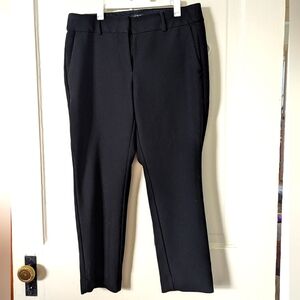 Loft Tapered Pants in black.